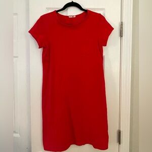 Red Gap T Shirt Dress